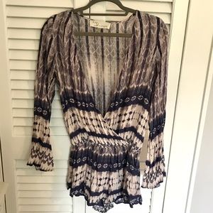 Vintage Havana Purple Romper size S